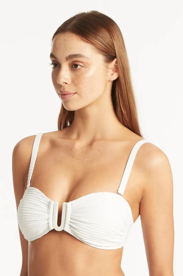 Sea Level Tops Spinnaker U Bar Bandeau Spinnaker White 8211 Women