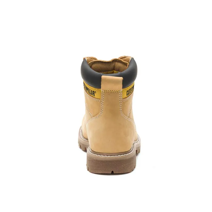 Second Shift Steel Toe Work Boot Honey Nubuck Men Cat Footwear Boots