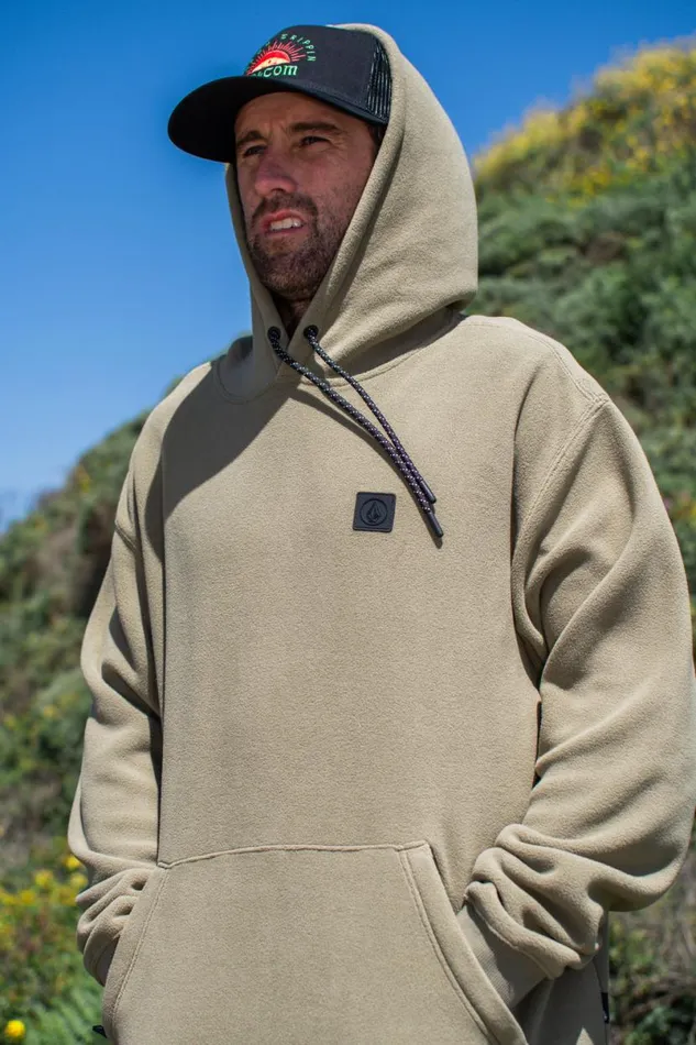 Second Trip Pullover Hoodie 8211 Thyme Green Mens Volcom Mountain Biking