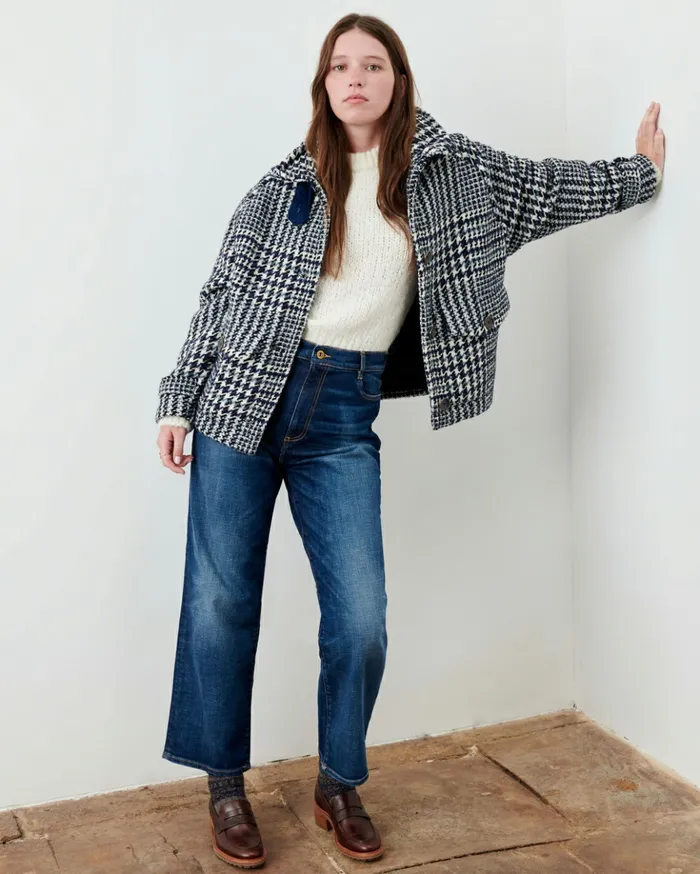 Sessn Womens Coats Lee valley Denim Blue Cheap On Sale