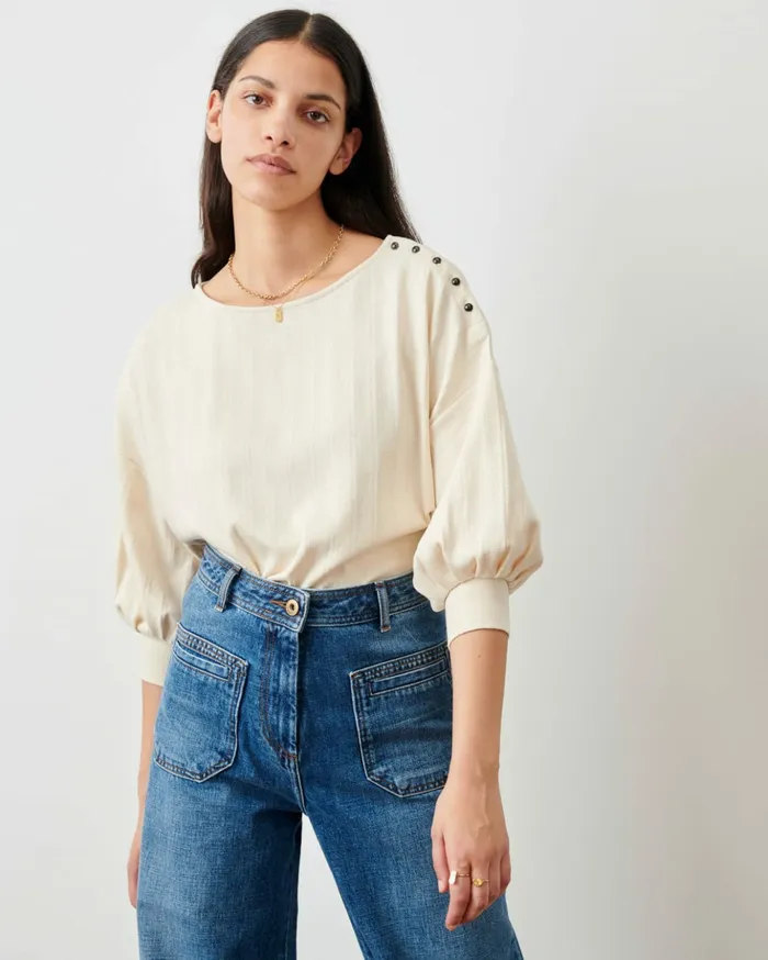Sessn Womens TShirts And Tops Kitu Fleur de Sel Online