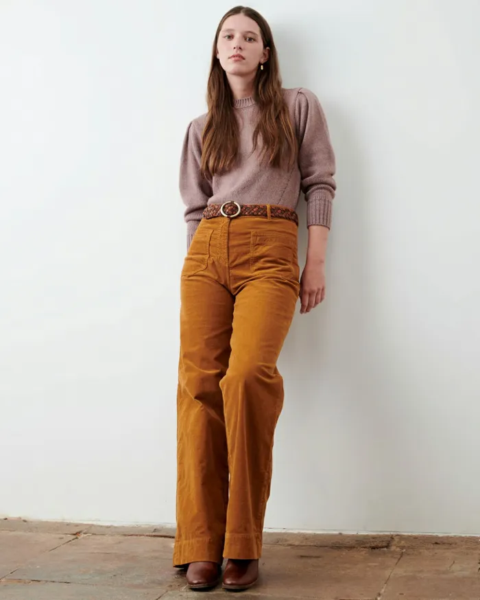 Sessn Womens Trousers Johnny village Honey Gold