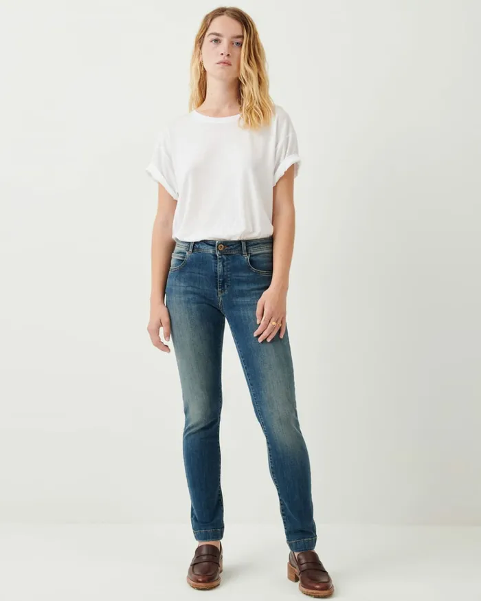 Sessn Womens Trousers Stoneford Authentic Blue