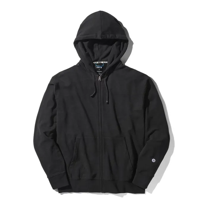 Shelter Zip Hoodie With Butter Blend Black Men Stance Sweatshirts and Hoodies