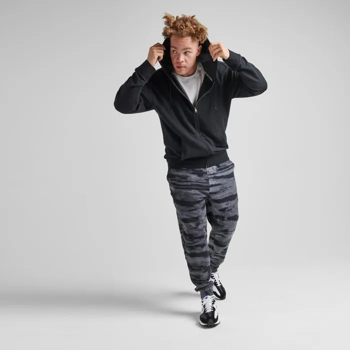 Shelter Zip Hoodie With Butter Blend Black Men Stance Sweatshirts and Hoodies