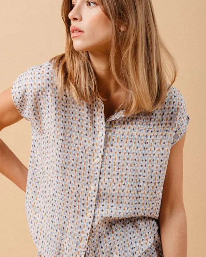 SHIRT BLEU MATRIOCHKA Shop Grace and Mila Shortsleeves Shirts