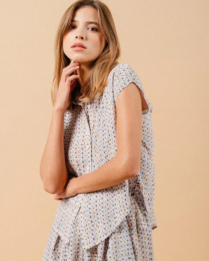 SHIRT BLEU MATRIOCHKA Shop Grace and Mila Shortsleeves Shirts