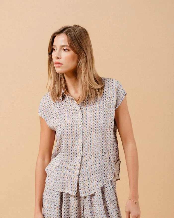 SHIRT BLEU MATRIOCHKA Shop Grace and Mila Shortsleeves Shirts