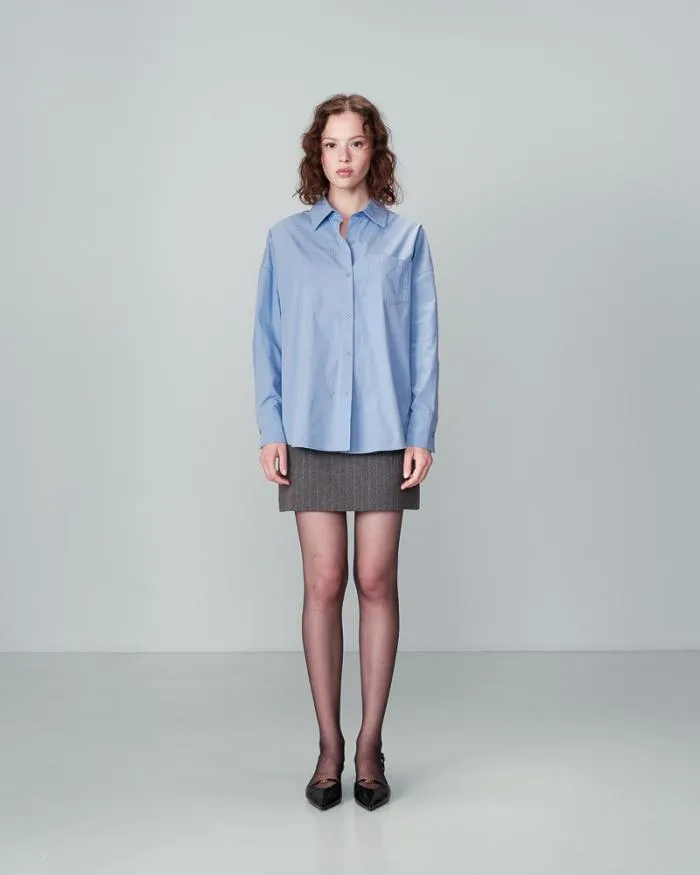SHIRT BLEU NESRINE Shop Grace and Mila Longsleeves Shirts