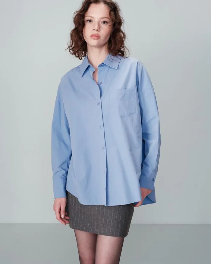 SHIRT BLEU NESRINE Shop Grace and Mila Longsleeves Shirts