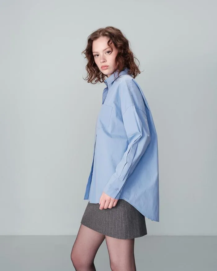 SHIRT BLEU NESRINE Shop Grace and Mila Longsleeves Shirts