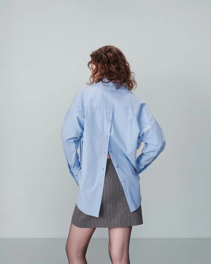 SHIRT BLEU NESRINE Shop Grace and Mila Longsleeves Shirts