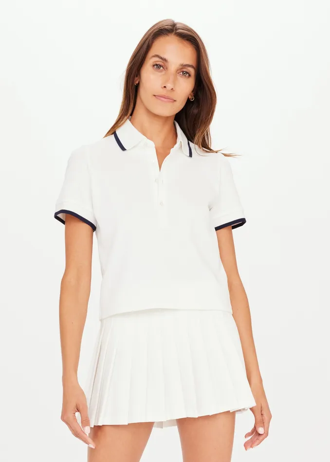 Shirts and Tanks Women THE UPSIDE BOUNCE BIRDIE CROP POLO