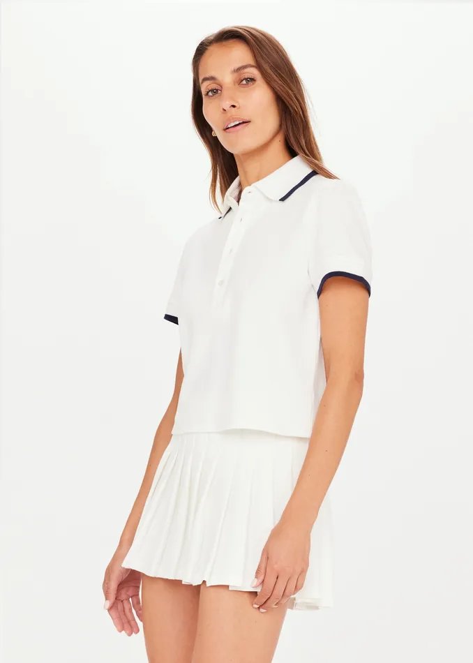 Shirts and Tanks Women THE UPSIDE BOUNCE BIRDIE CROP POLO Shirts and Tanks Women THE UPSIDE BOUNCE BIRDIE CROP POLO