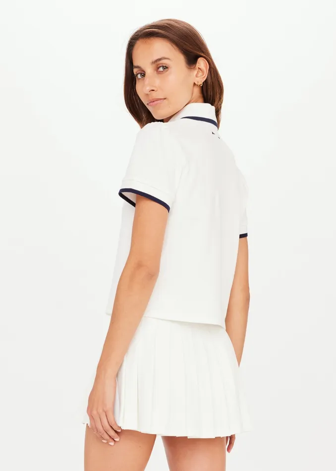 Shirts and Tanks Women THE UPSIDE BOUNCE BIRDIE CROP POLO Shirts and Tanks Women THE UPSIDE BOUNCE BIRDIE CROP POLO