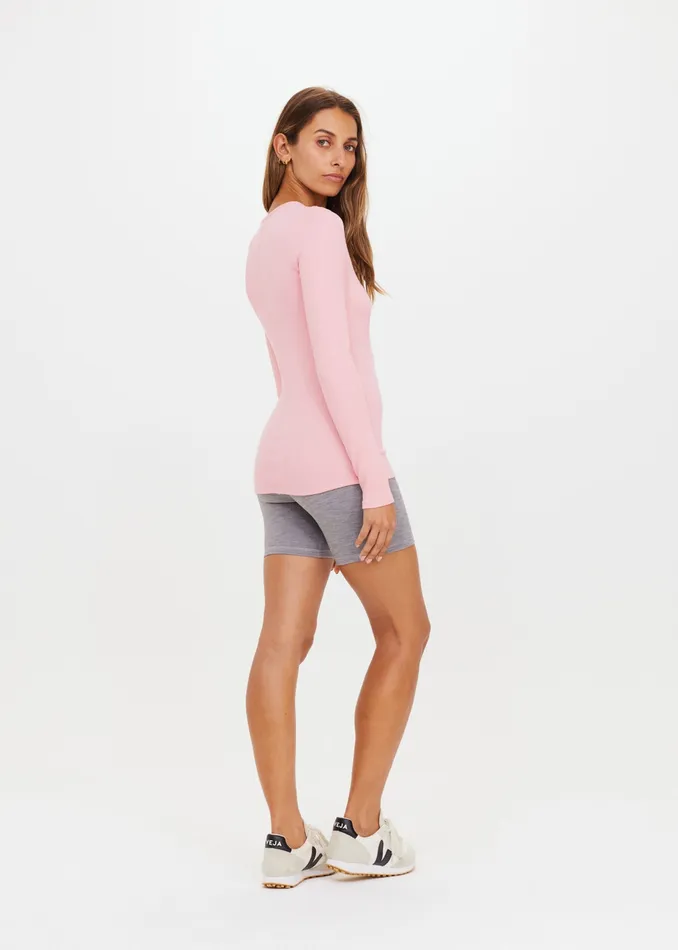 Shirts and Tanks Women THE UPSIDE RIB CHRISSY LONG SLEEVE TOP Shirts and Tanks Women THE UPSIDE RIB CHRISSY LONG SLEEVE TOP