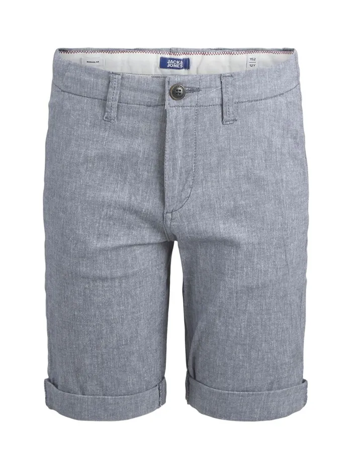 Shirts JACK and JONES Junior BOYS DAVE LINEN SHORTS Blue Blue Indigo Gift 4 You