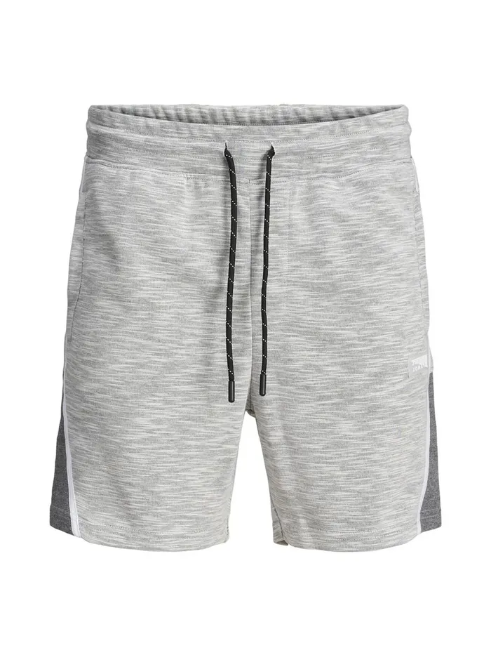 Shirts JACK and JONES Junior BOYS INTERLOCK SWEAT SHORTS Grey White Melange Popular