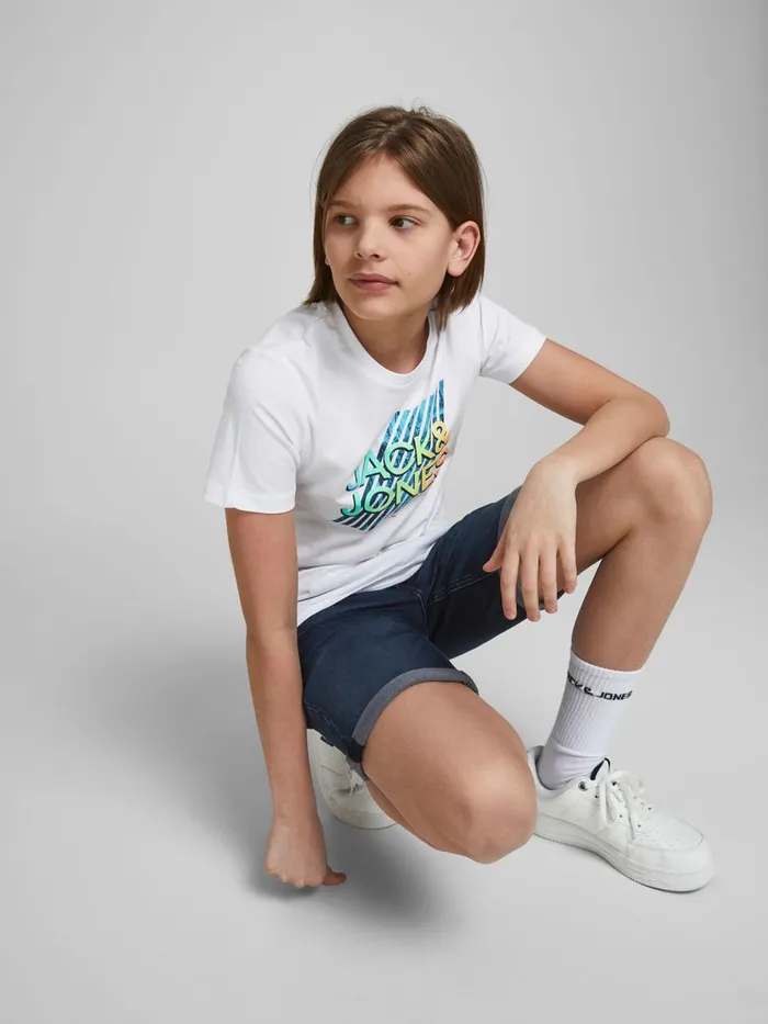 Shirts JACK and JONES Junior BOYS RICK ICON DENIM SHORTS Blue Blue Denim Gift for Friend