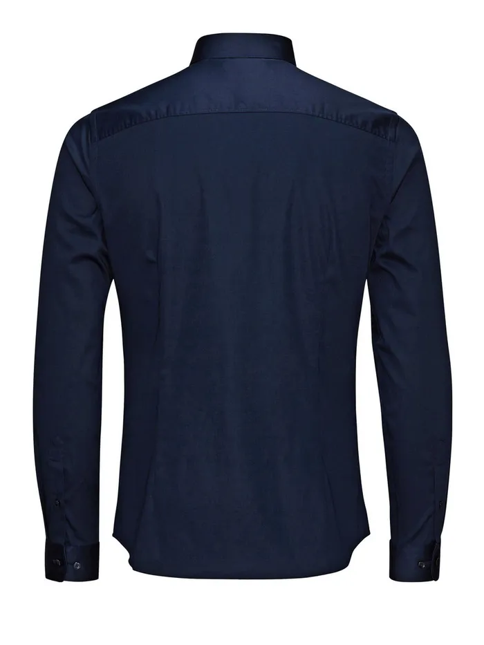 Shirts JACK and JONES Mens SUPER SLIM SHIRT Blue Navy Blazer For Sale