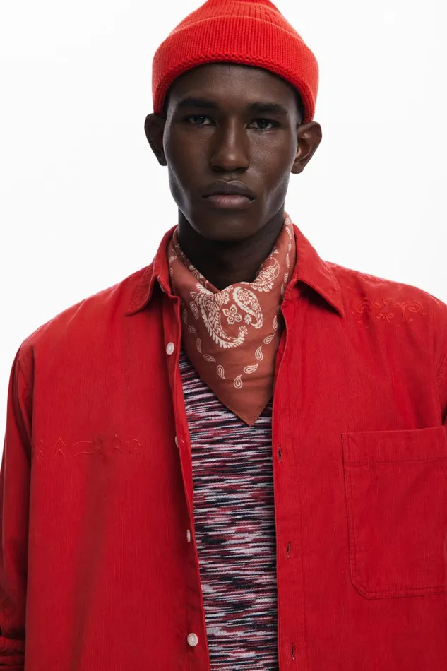 Shirts Men Desigual Shirt Red