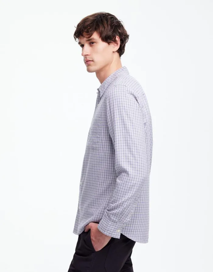 Shirts Men Madewell The Perfect Shirt In Softdrape Twill Holiday Tattersall Twill