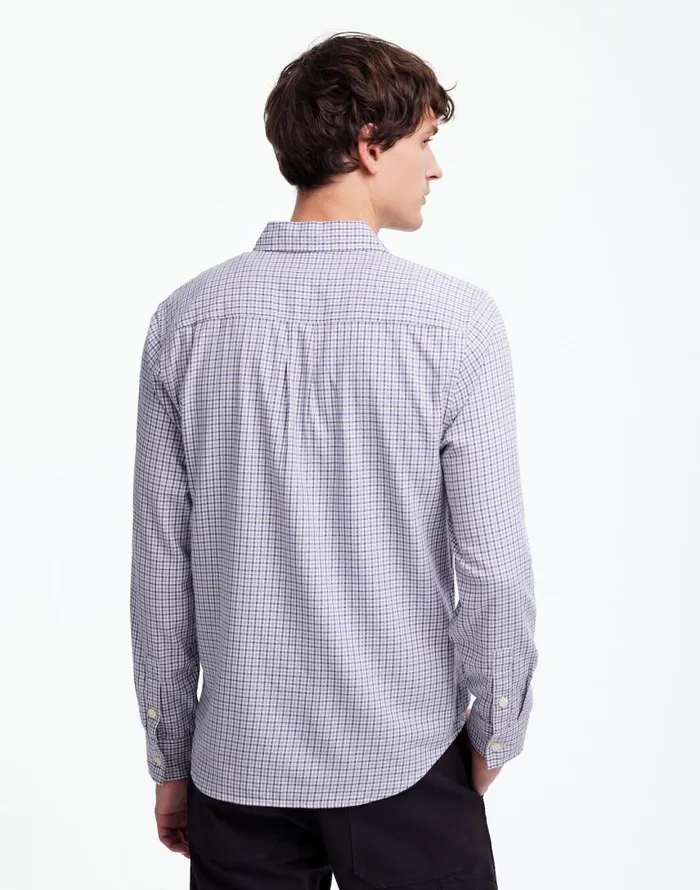 Shirts Men Madewell The Perfect Shirt In Softdrape Twill Holiday Tattersall Twill