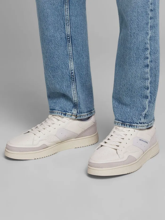 Shoes JACK and JONES Junior BOYS FAUX LEATHER MESH SNEAKERS White Winter White Gift for Friend Shoes JACK and JONES Junior BOYS FAUX LEATHER MESH SNEAKERS White Winter White Gift for Friend