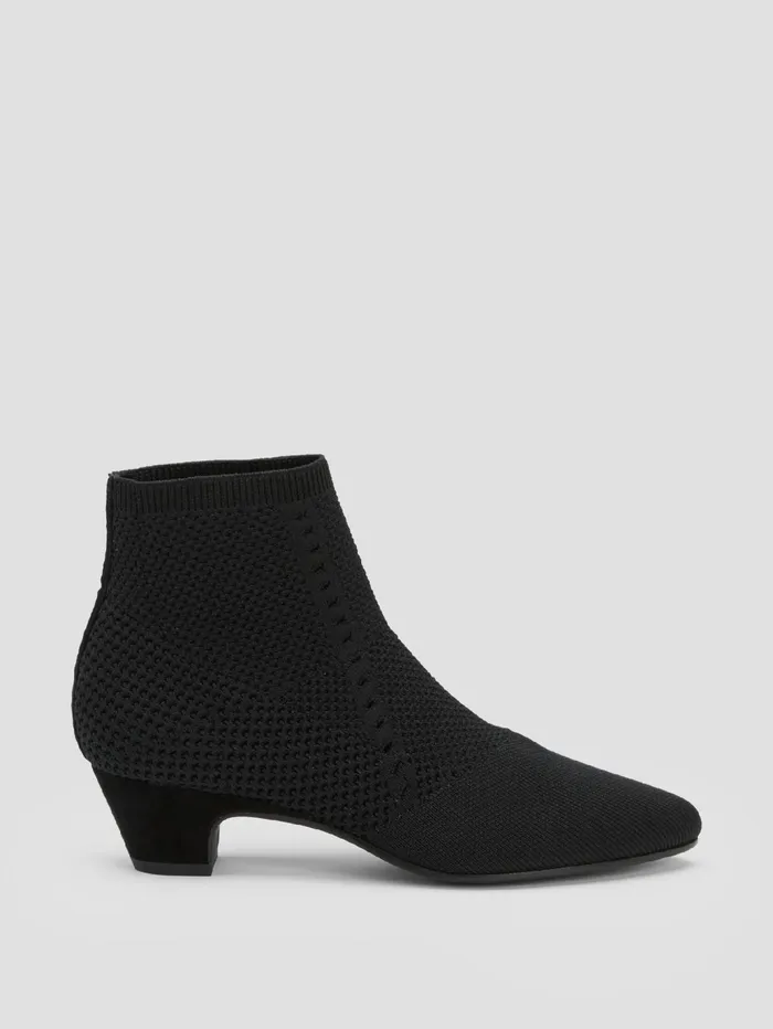 Shoes Women Eileen Fisher Purl Recycled Stretch Knit Bootie Black