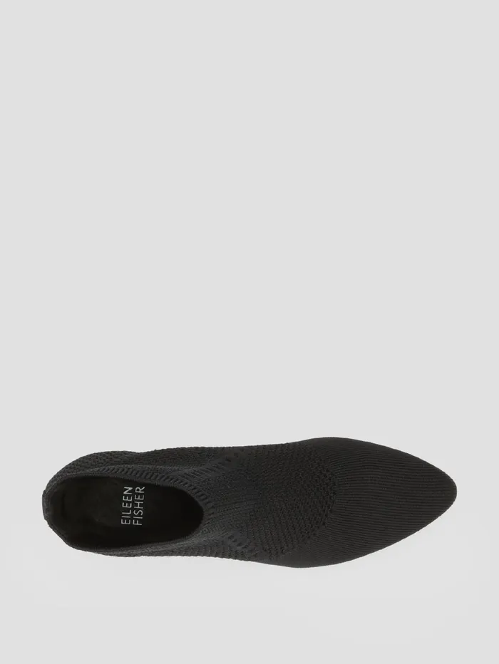 Shoes Women Eileen Fisher Purl Recycled Stretch Knit Bootie Black