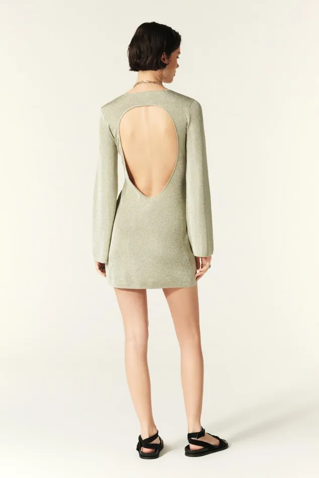 Short Dress Zulma Gold Women Baandsh Dresses