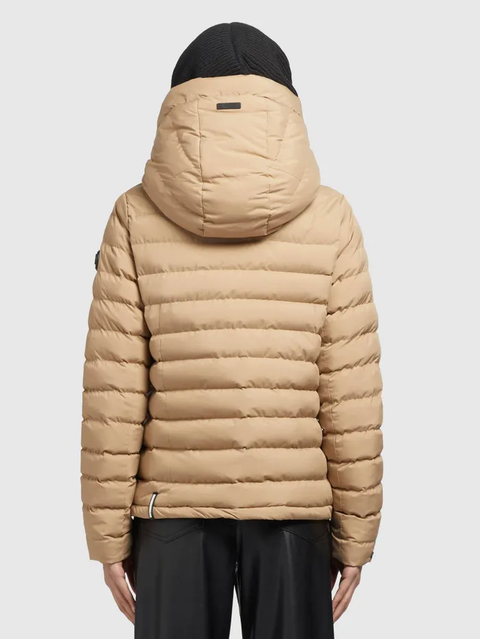 Short Jackets Women Jacke LOVINA5 MATT Beige KHUJO