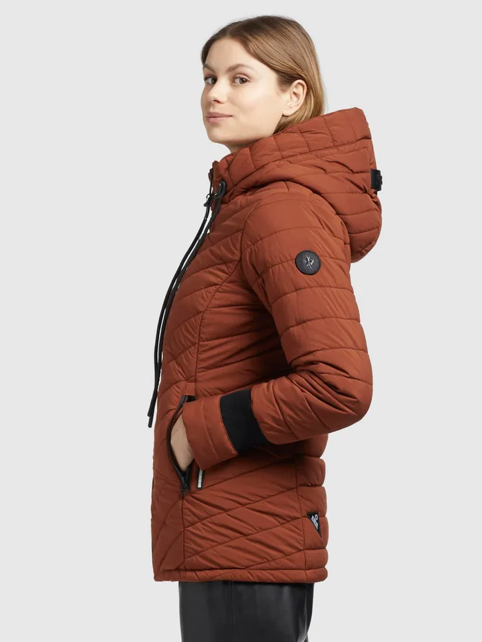 Short Jackets Women Jacke PATT2 LIGHT Rotbraun KHUJO