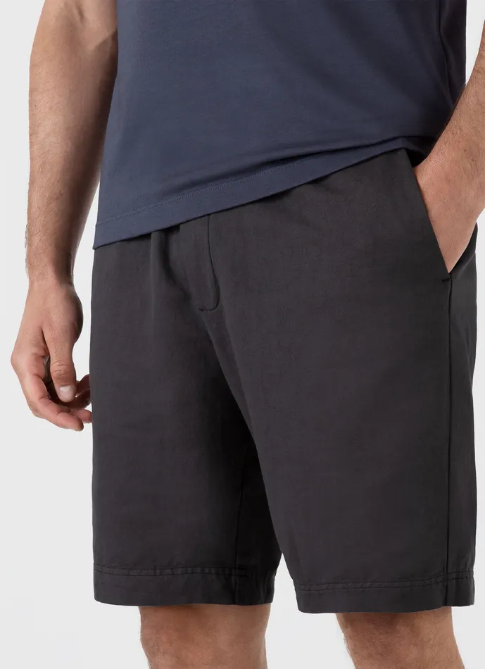 Shorts Cotton Linen Drawstring Shorts Charcoal 8211 ussunspel Men