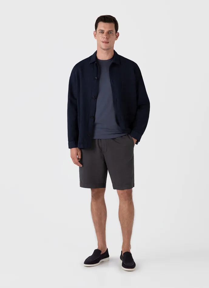 Shorts Cotton Linen Drawstring Shorts Charcoal 8211 ussunspel Men