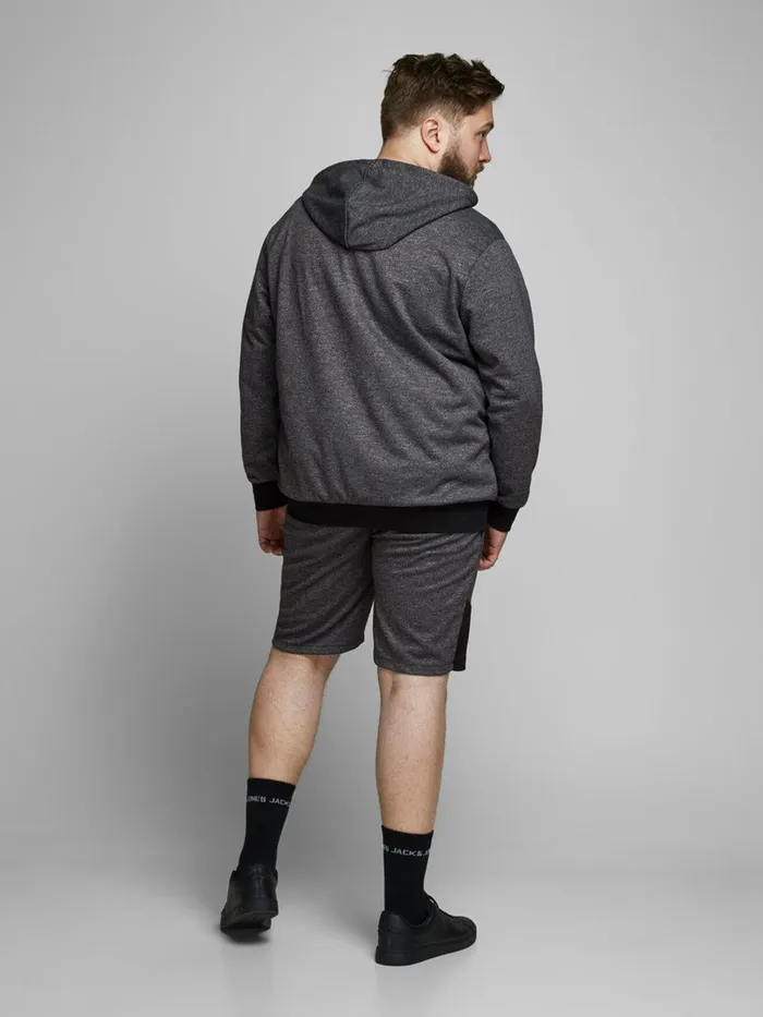 Shorts JACK and JONES Mens DRAWSTRING PLUS SIZE SHORTS Black Pirate Black Gift Ideas