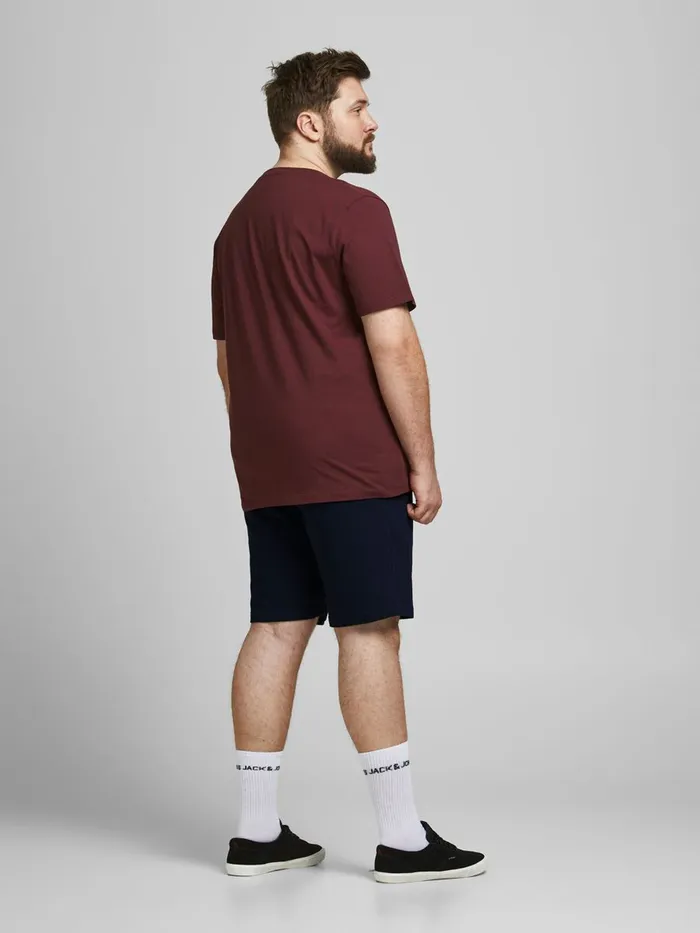 Shorts JACK and JONES Mens LOOPBACK PLUS SIZE SWEAT SHORTS Blue Navy Blazer Online