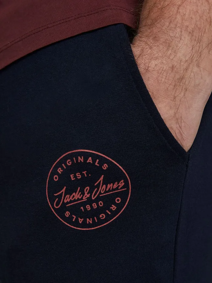 Shorts JACK and JONES Mens LOOPBACK PLUS SIZE SWEAT SHORTS Blue Navy Blazer Online
