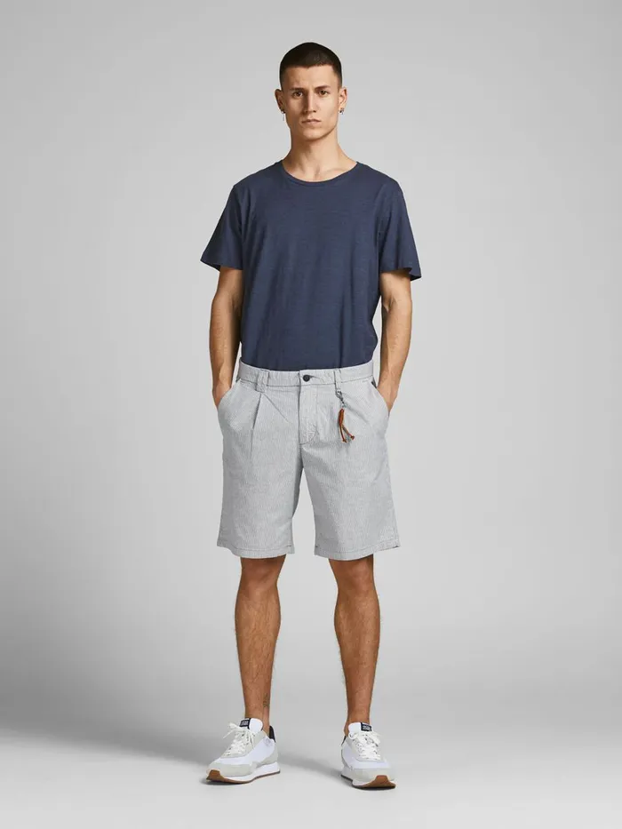 Shorts JACK and JONES Mens MILTON AKM CHINO SHORTS Grey Vintage Indigo For Sale