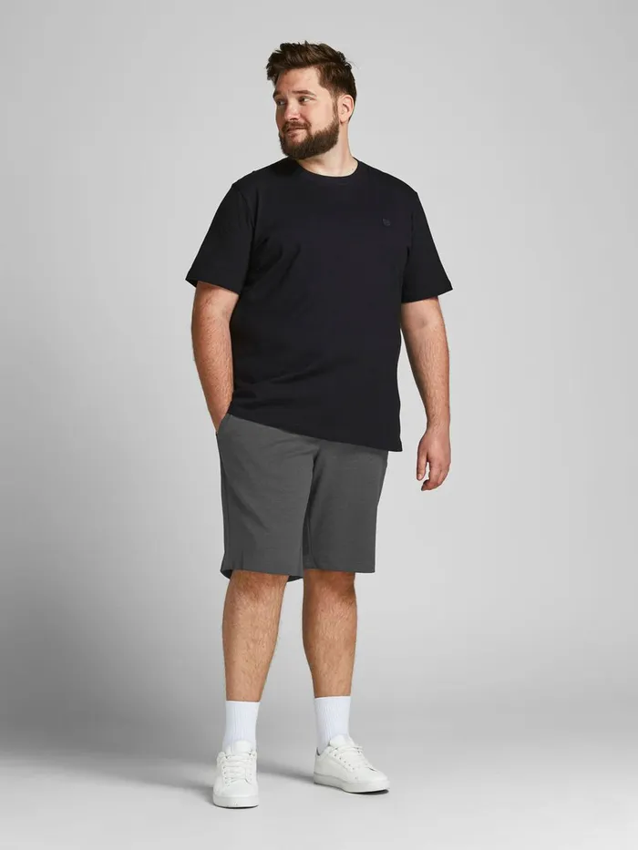 Shorts JACK and JONES Mens PHIL PLUS SIZE CHINO SHORTS Grey Grey Melange Gift Ideas