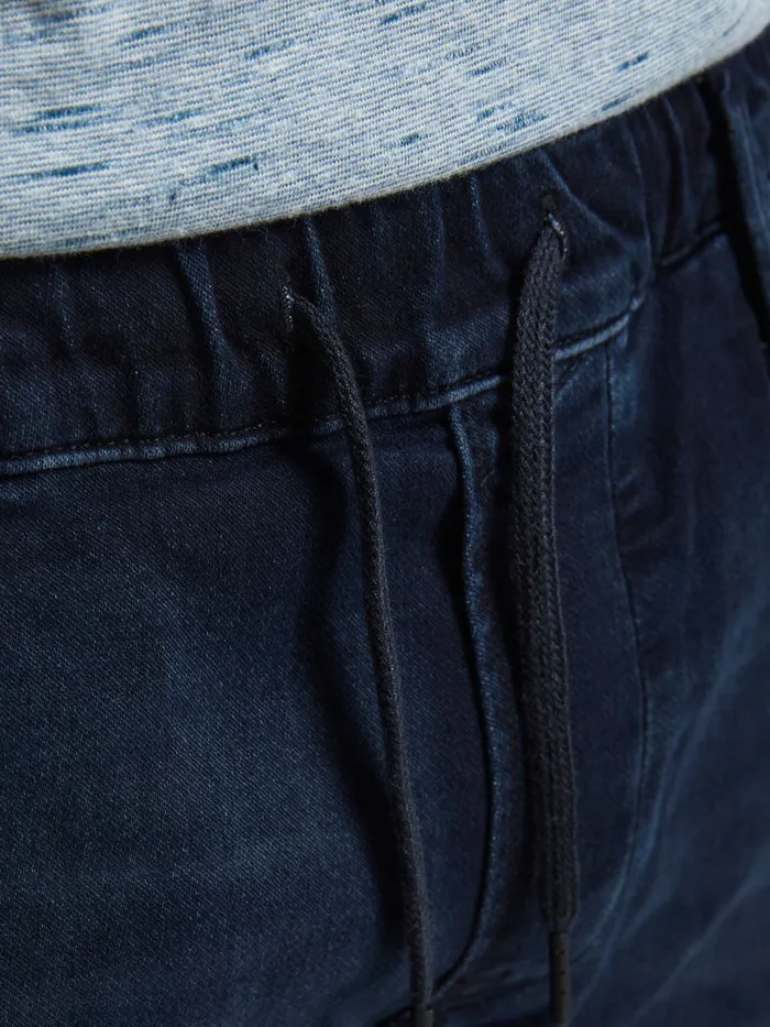 Shorts JACK and JONES Mens RICK DASH INDIGO KNIT DENIM SHORTS Blue Blue Denim Gift for Friend