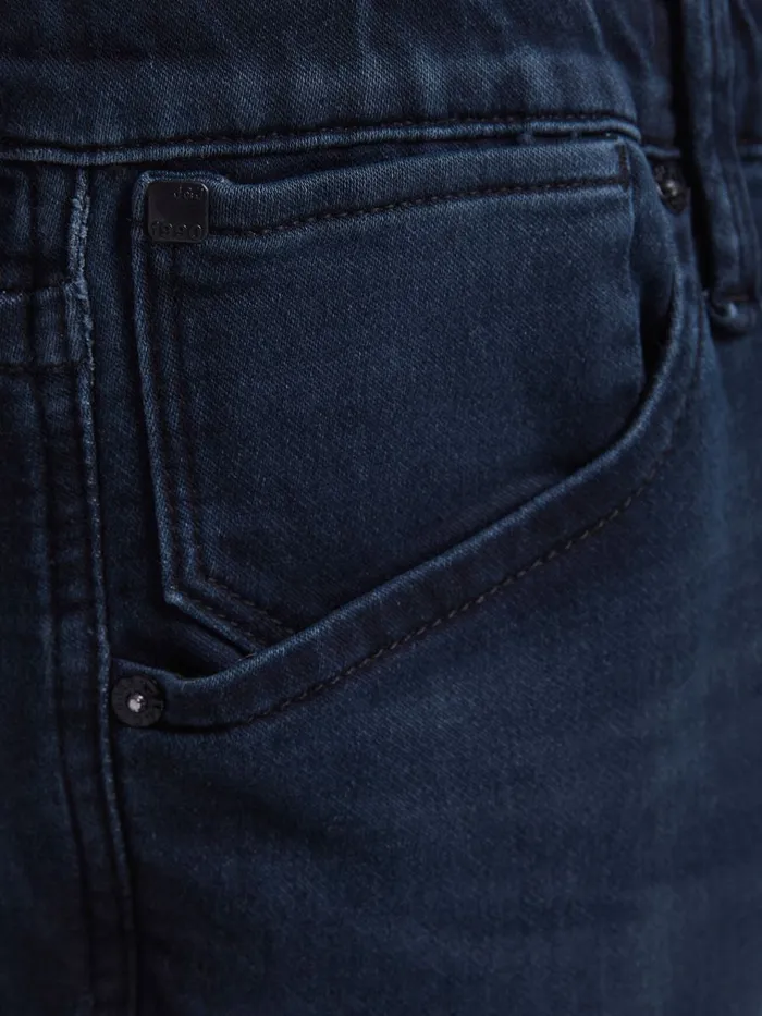Shorts JACK and JONES Mens RICK DASH INDIGO KNIT DENIM SHORTS Blue Blue Denim Gift for Friend