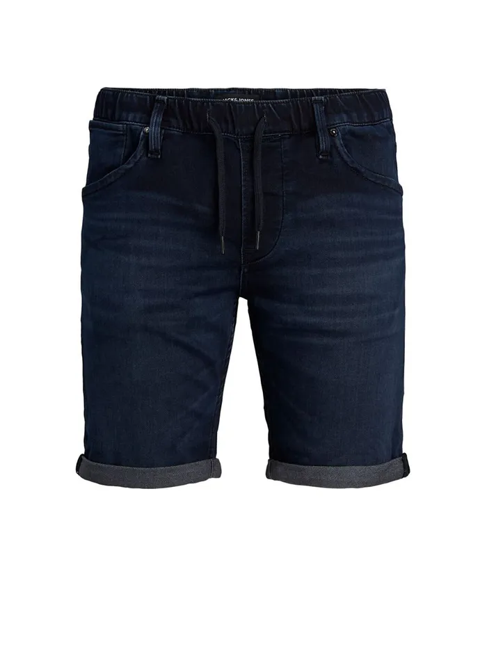 Shorts JACK and JONES Mens RICK DASH INDIGO KNIT DENIM SHORTS Blue Blue Denim Gift for Friend