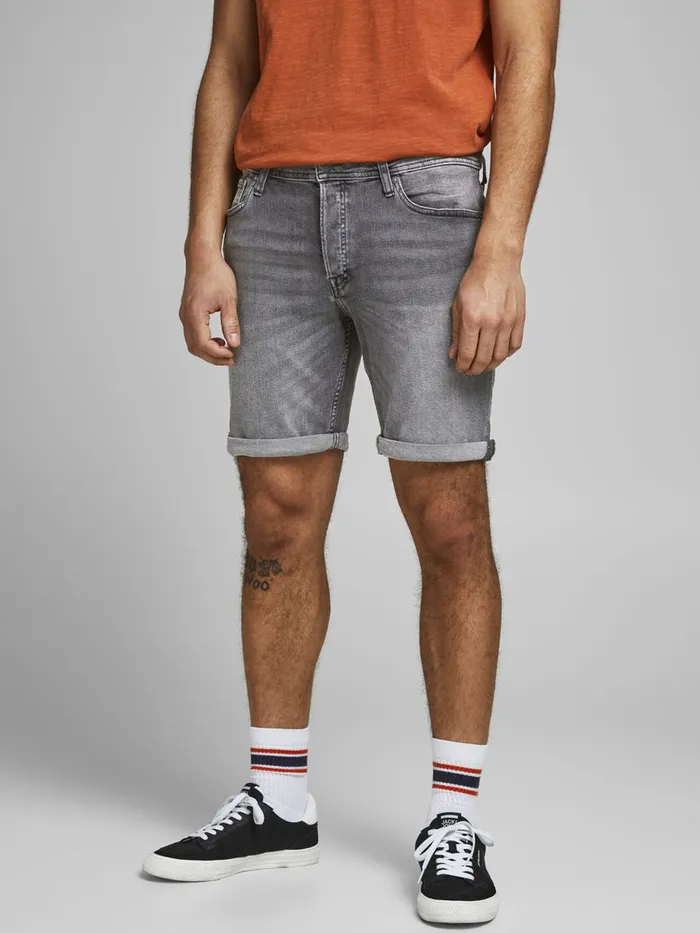 Shorts JACK and JONES Mens RICK ORIGINAL NA 039 DENIM SHORTS Grey Grey Denim Near Me
