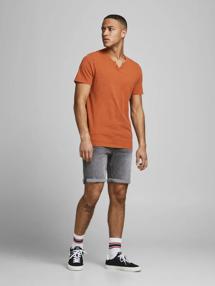 Shorts JACK and JONES Mens RICK ORIGINAL NA 039 DENIM SHORTS Grey Grey Denim Near Me