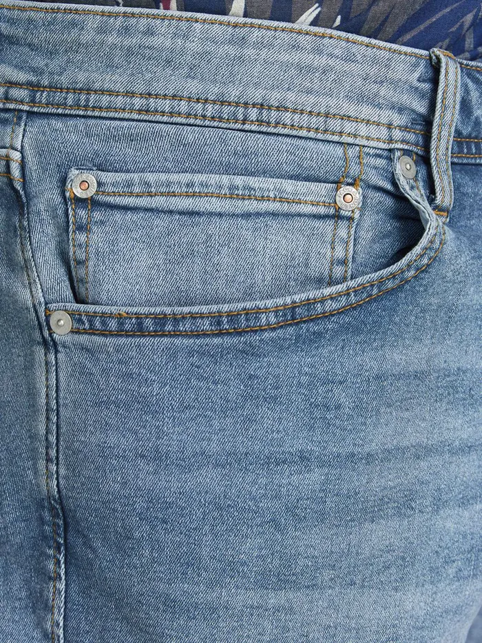 Shorts JACK and JONES Mens RICK ORIGINAL PLUS SIZE DENIM SHORTS Blue Blue Denim Gift for Friend