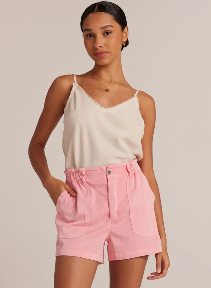 Shorts Women Bella Dahl Callie Ruffle Short 8211 Blossom Pink