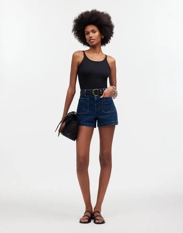 Shorts Women Madewell The Denim Emmett Short Patch Pocket Edition Stonegrove Wash Shorts Women Madewell The Denim Emmett Short Patch Pocket Edition Stonegrove Wash