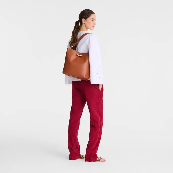 Shoulder bags Le Roseau M Hobo bag Bark Longchamp Women Shoulder bags Le Roseau M Hobo bag Bark Longchamp Women