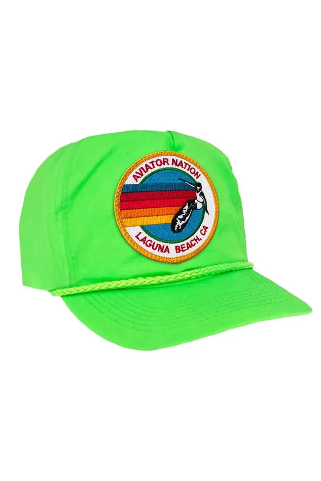 Signature Laguna Beach Vintage Nylon Trucker Hat WomenMen Aviator Nation Trucker Hats